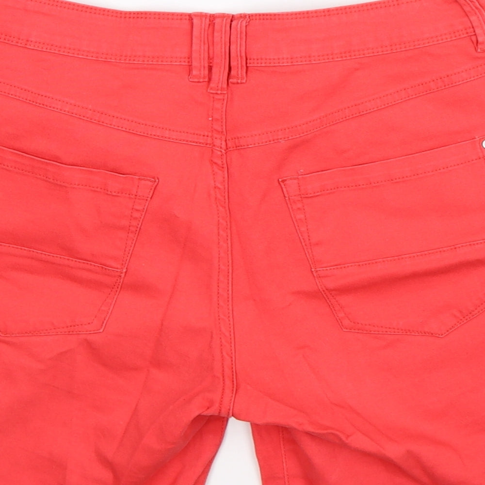 Terranova Womens Pink  Denim Chino Shorts Size M