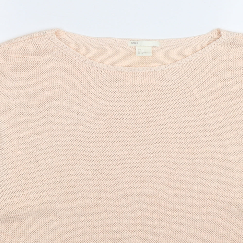 H&M Womens Beige  Knit Pullover Jumper Size M