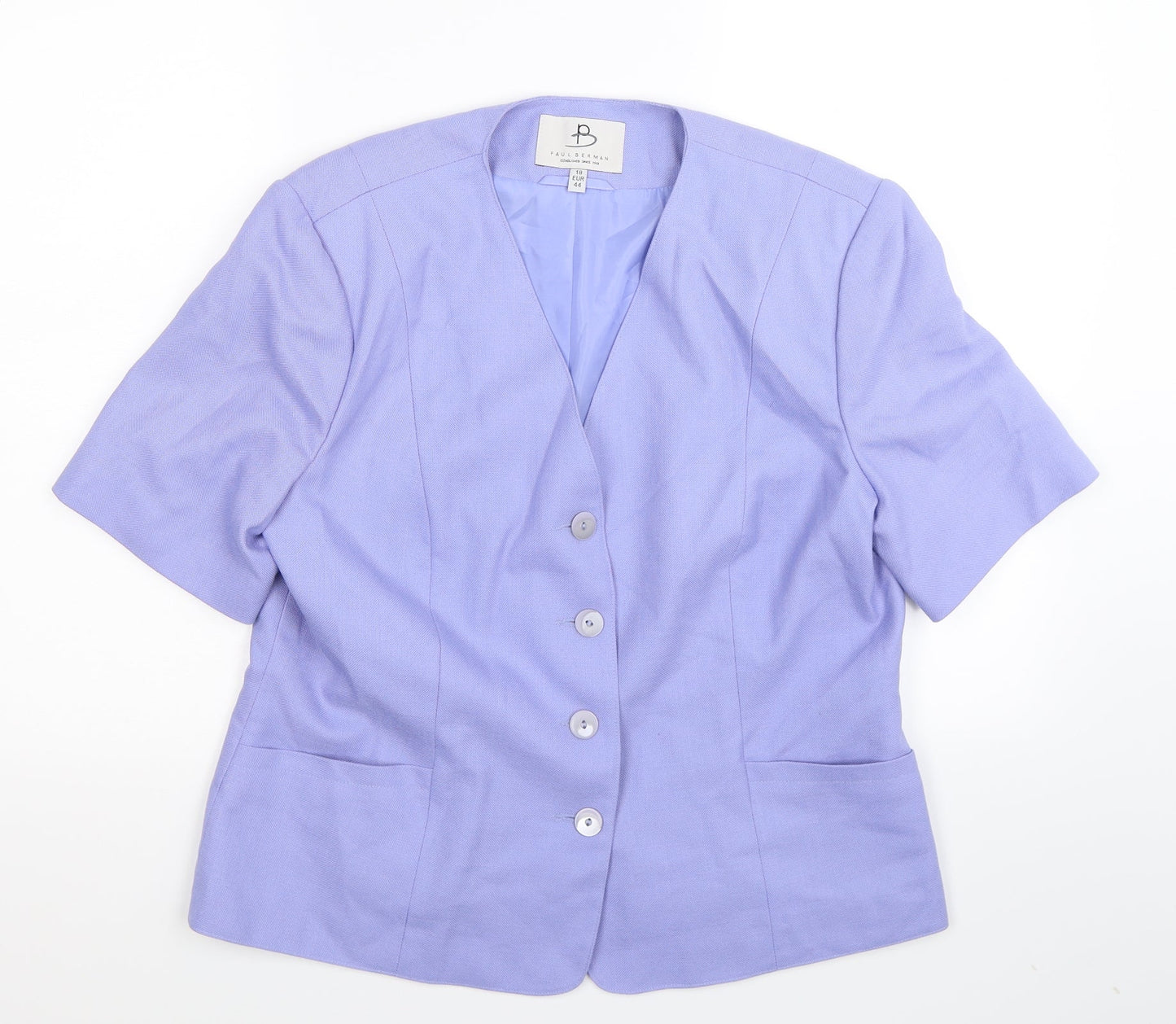 Paul Berman Womens Blue   Jacket Blazer Size 16
