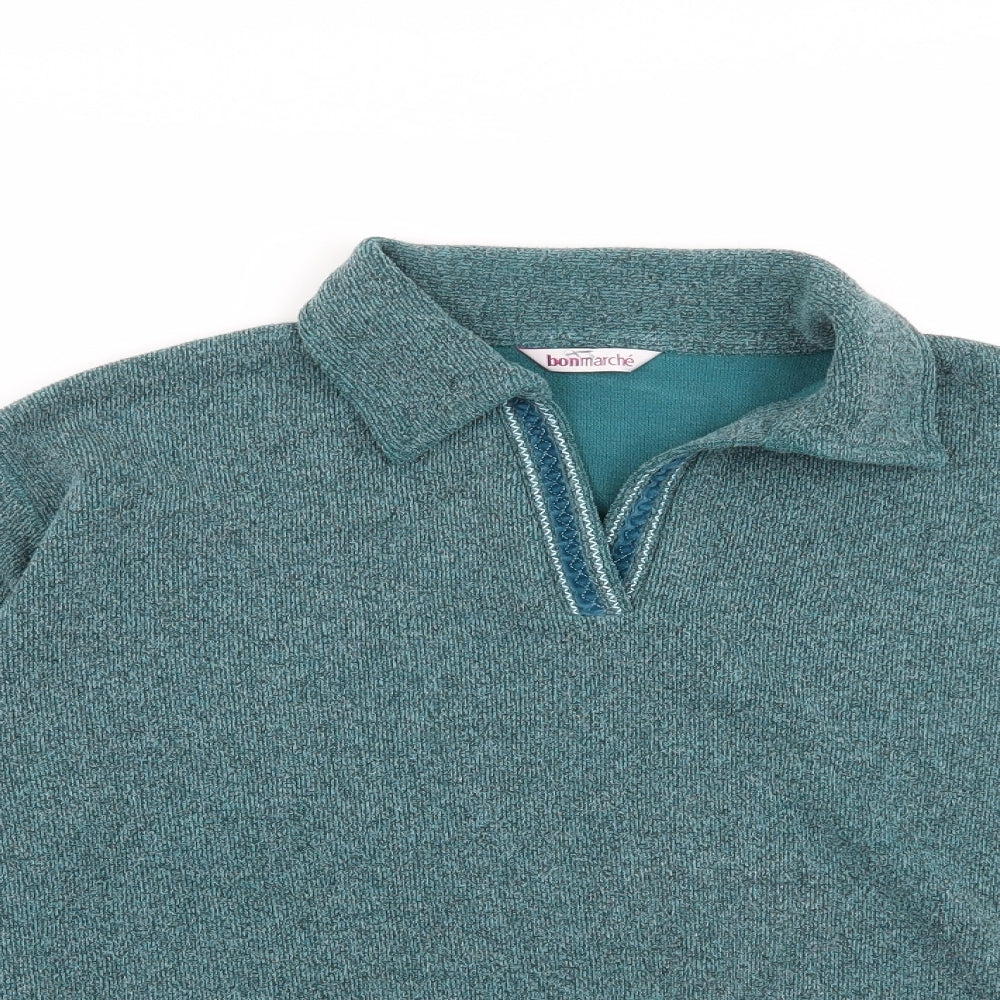 Bonmarché Womens Green   Pullover Jumper Size L