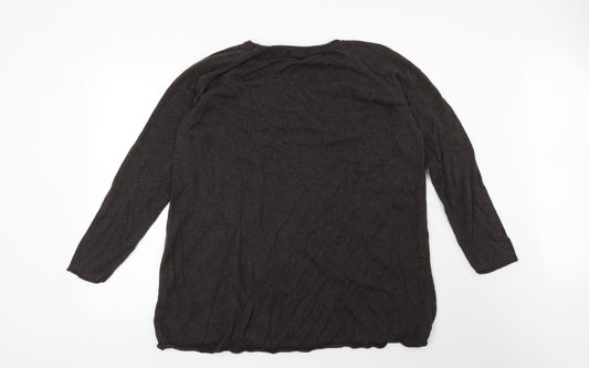 H&M Womens Grey   Pullover Jumper Size L