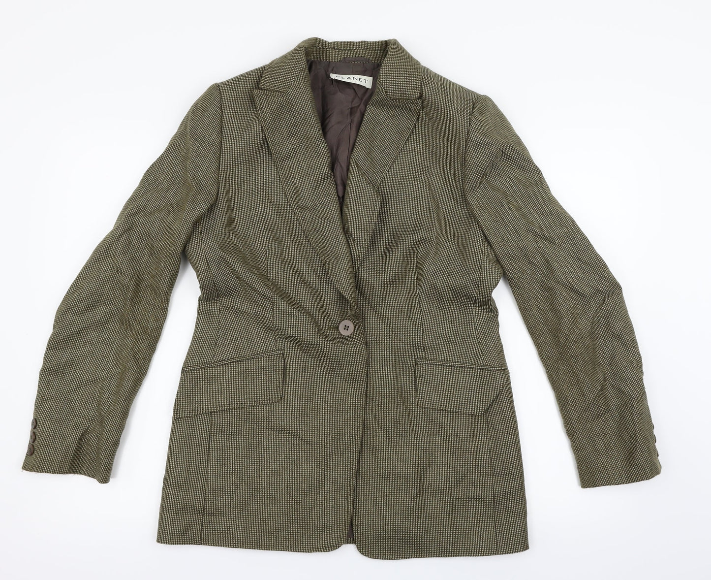 Planet Womens Yellow   Jacket Suit Jacket Size 10
