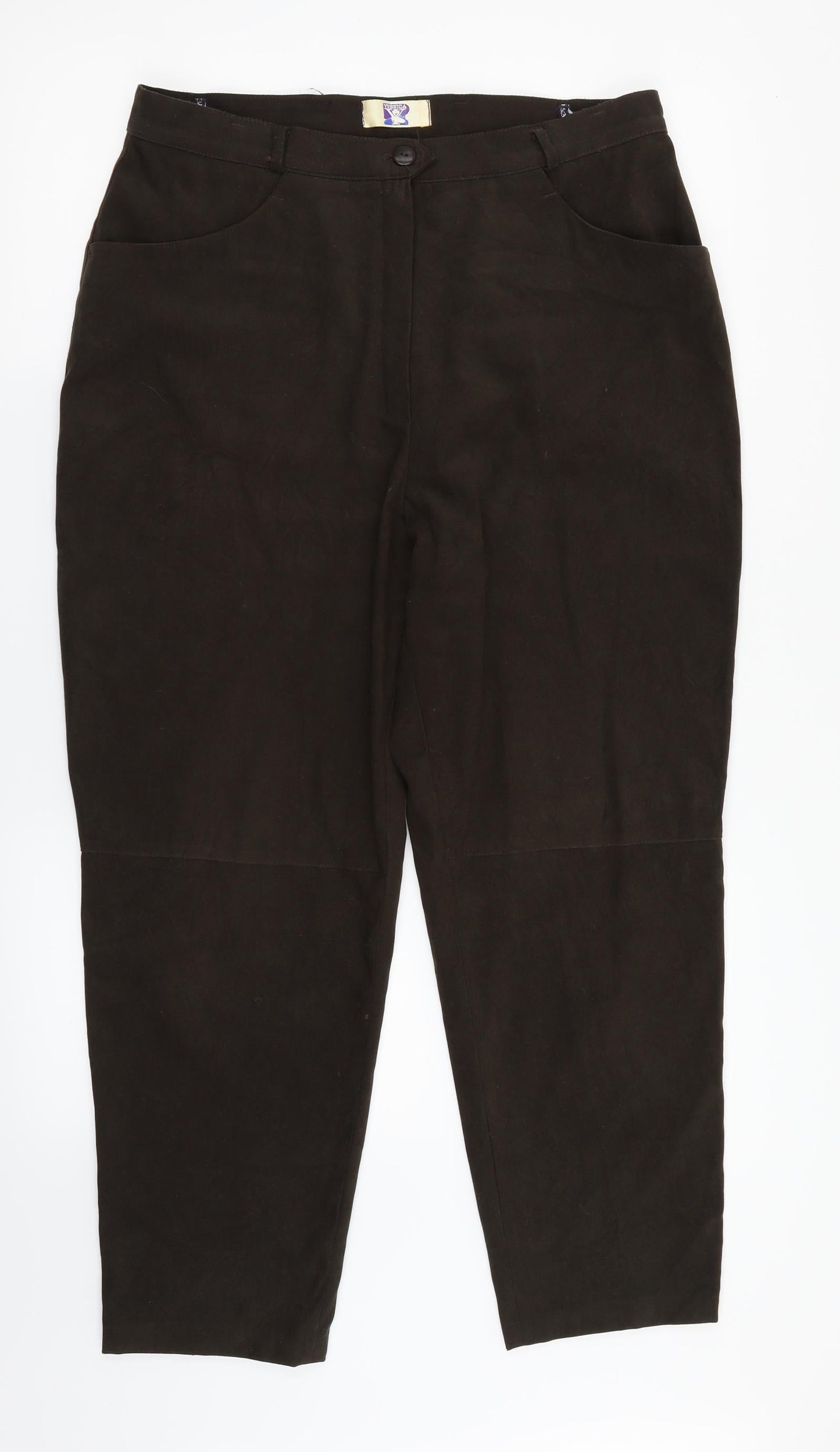 Yessica Womens Brown   Trousers  Size 18 L26 in