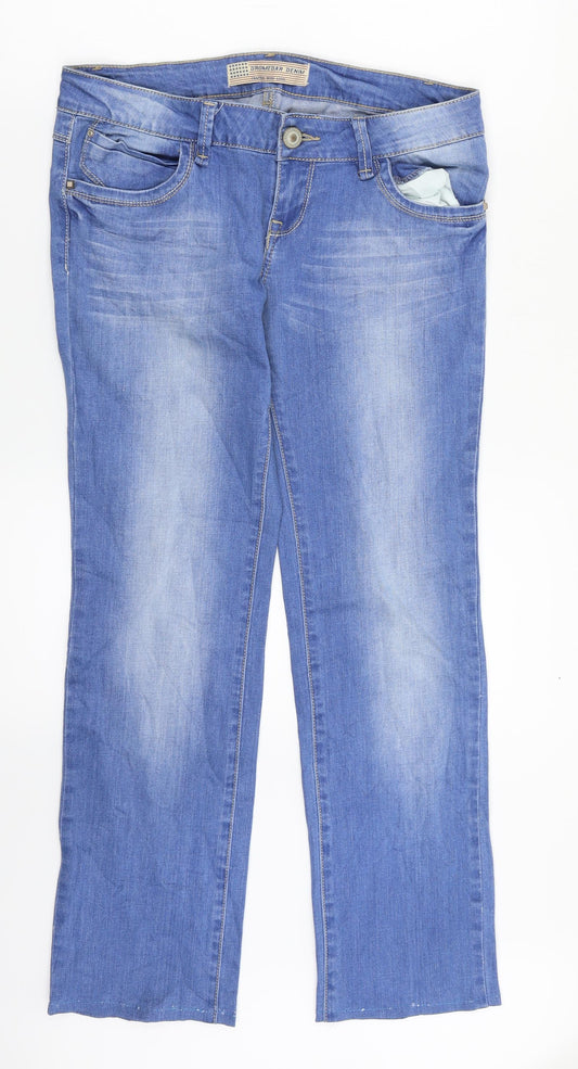 Dromedar Womens Blue  Denim Straight Jeans Size 29 in L28 in