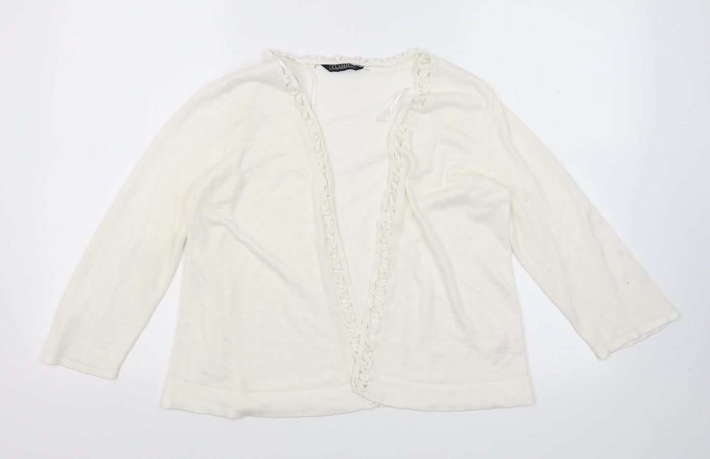 BHS Womens Ivory   Cardigan Jumper Size 14