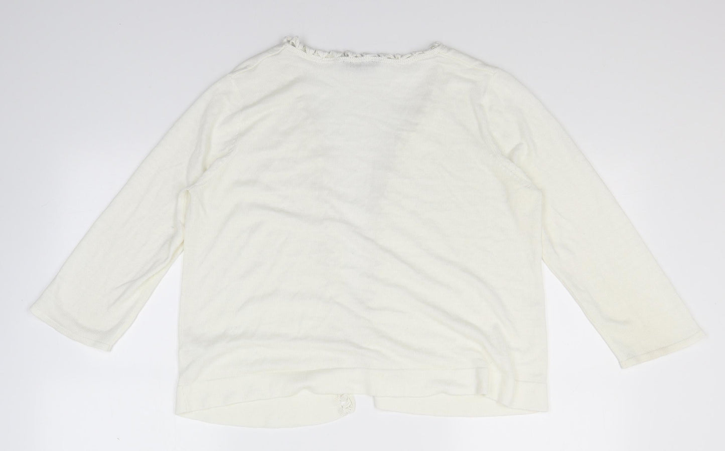 BHS Womens Ivory   Cardigan Jumper Size 14