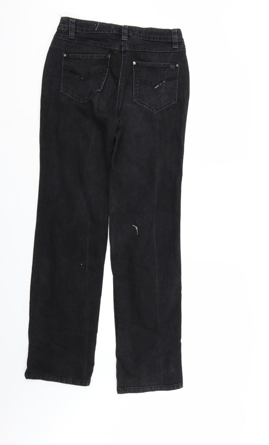 Cecil Womens Black  Denim Straight Jeans Size 29 in L32 in