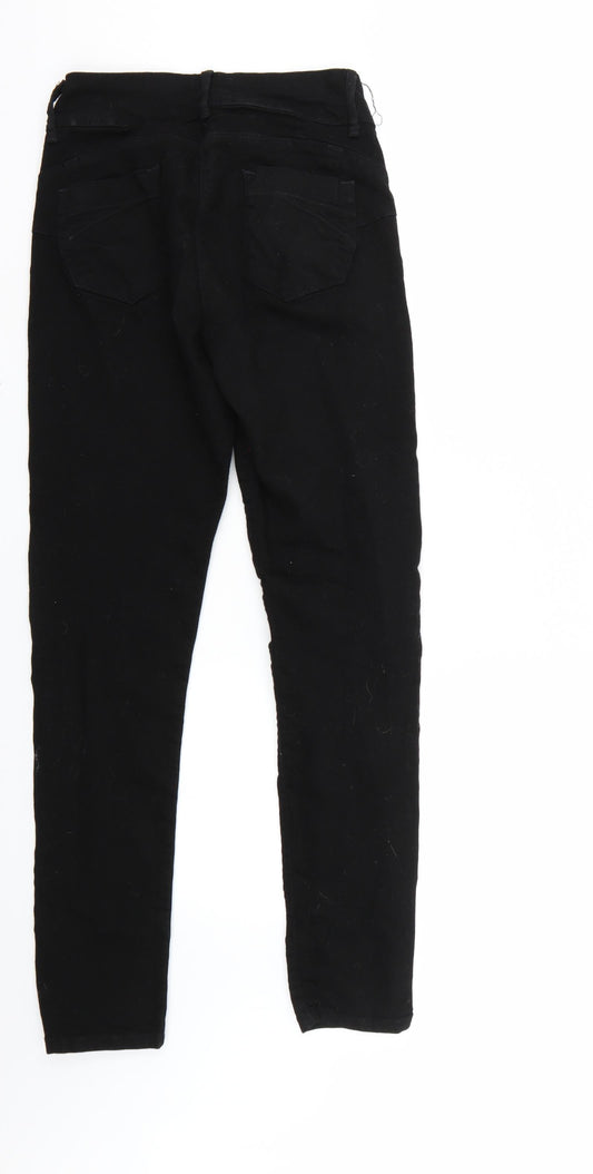 Skinny Womens Black  Denim Skinny Jeans Size 14 L30 in