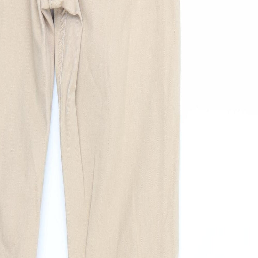 Papaya Womens Beige  Denim Straight Jeans Size 8 L26 in