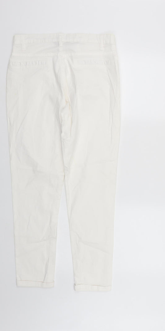 Originals Womens White  Denim Straight Jeans Size 10 L27 in