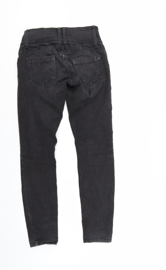 Only Womens Black  Denim Straight Jeans Size 27 in L30 in