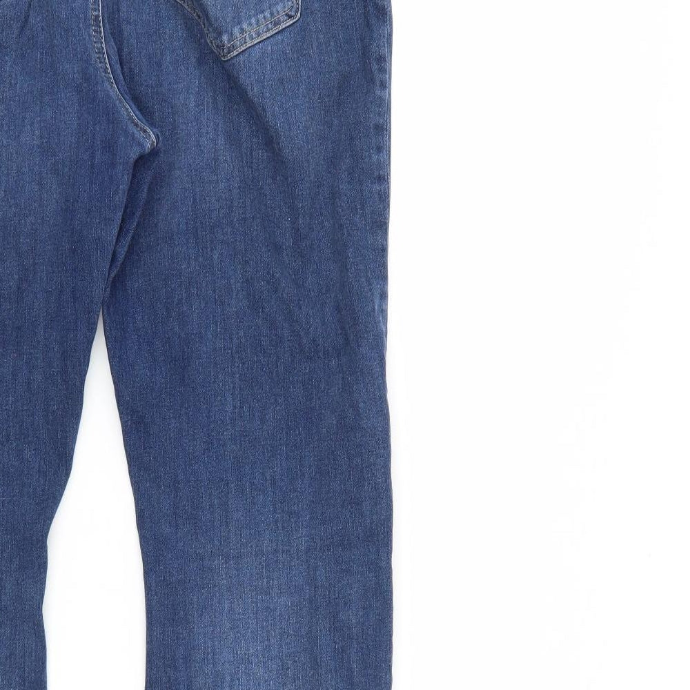 M&S Womens Blue  Denim Bootcut Jeans Size 38 in L27 in