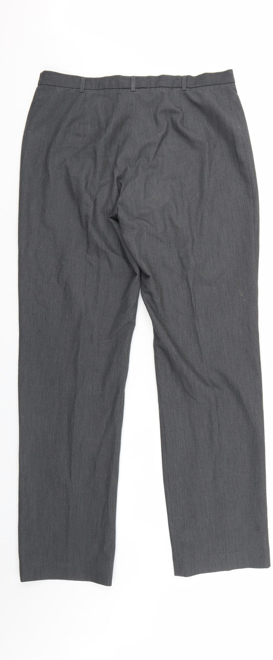Punt Roma Womens Grey   Trousers  Size 14 L31 in