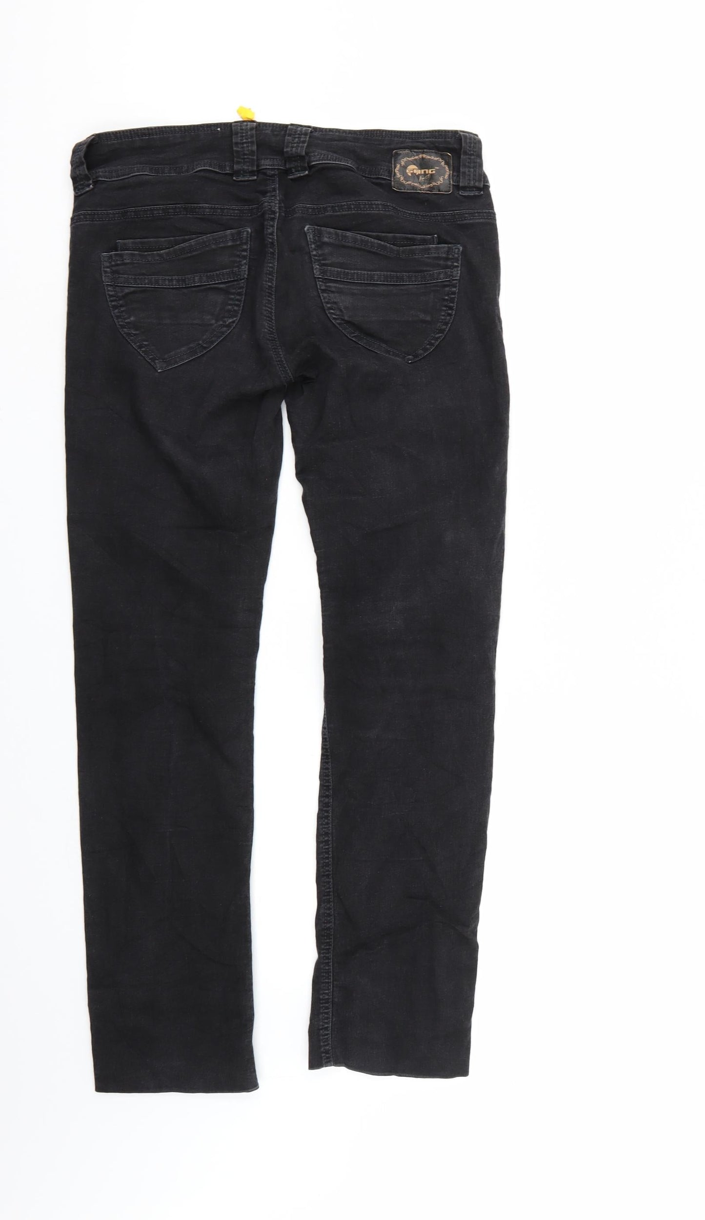 Gang Womens Black  Denim Straight Jeans  L27 in