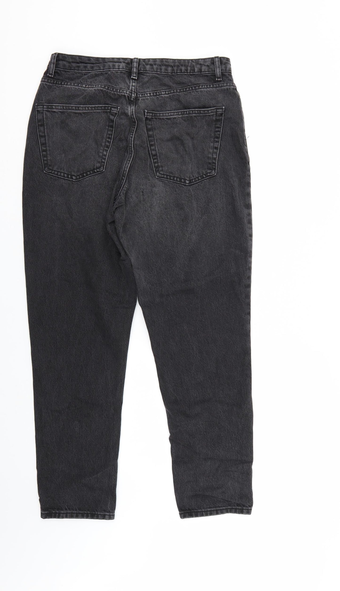 Top Shop Mens Black  Denim Straight Jeans  L32 in
