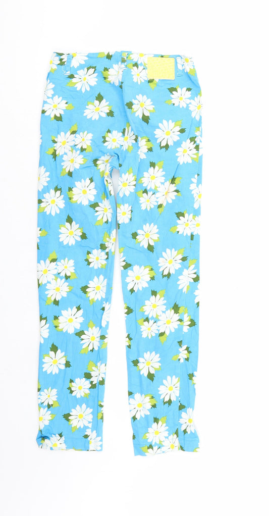 c dept Girls Multicoloured Floral Denim Straight Jeans Size 13-14 Years