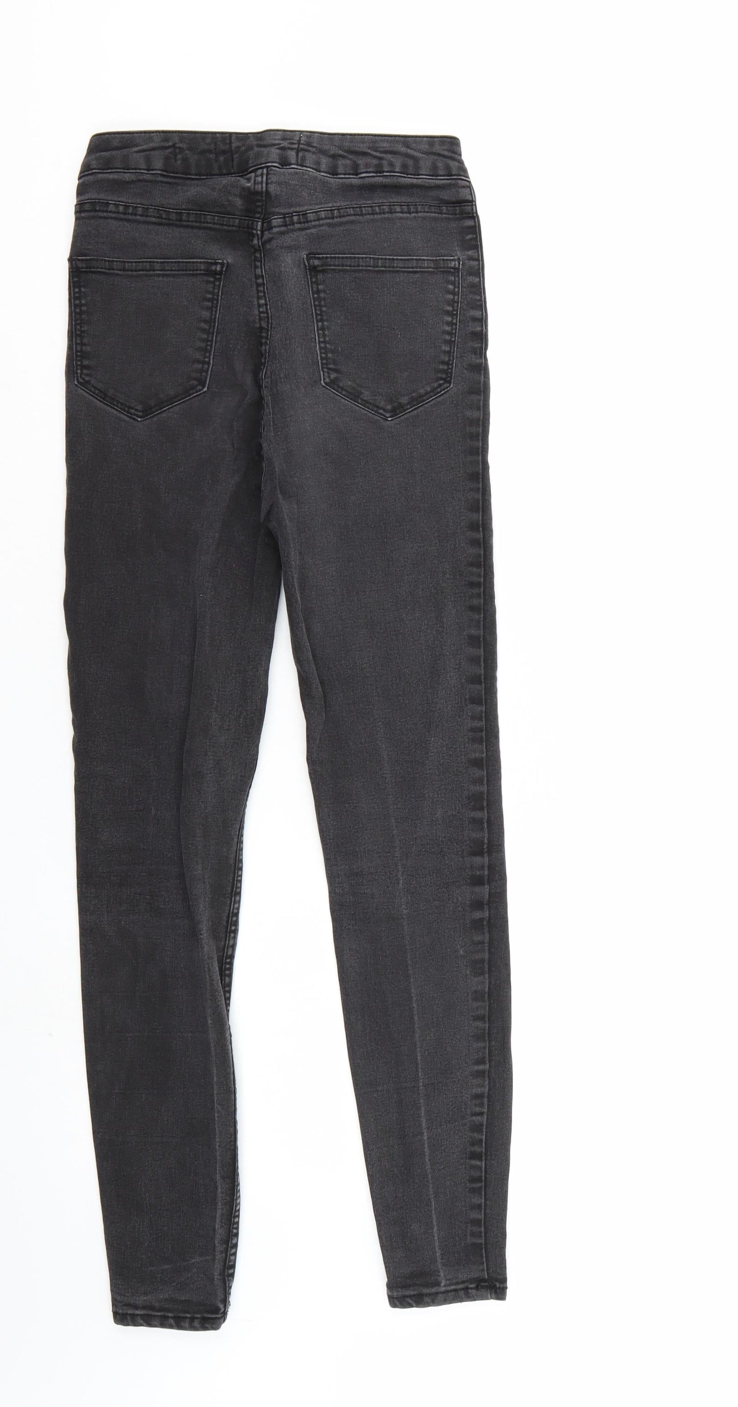 New Look Womens Black  Denim Tapered Jeans Size 8 L27 in