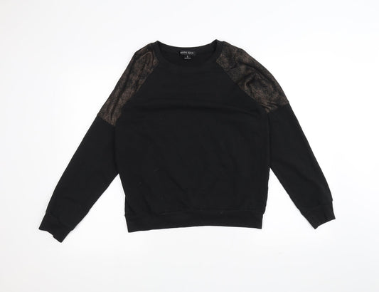 Nude Lucy Womens Black   Pullover Jumper Size S
