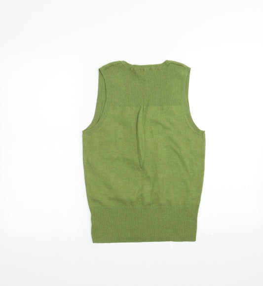 DUNNIES Womens Green   Basic T-Shirt Size 10