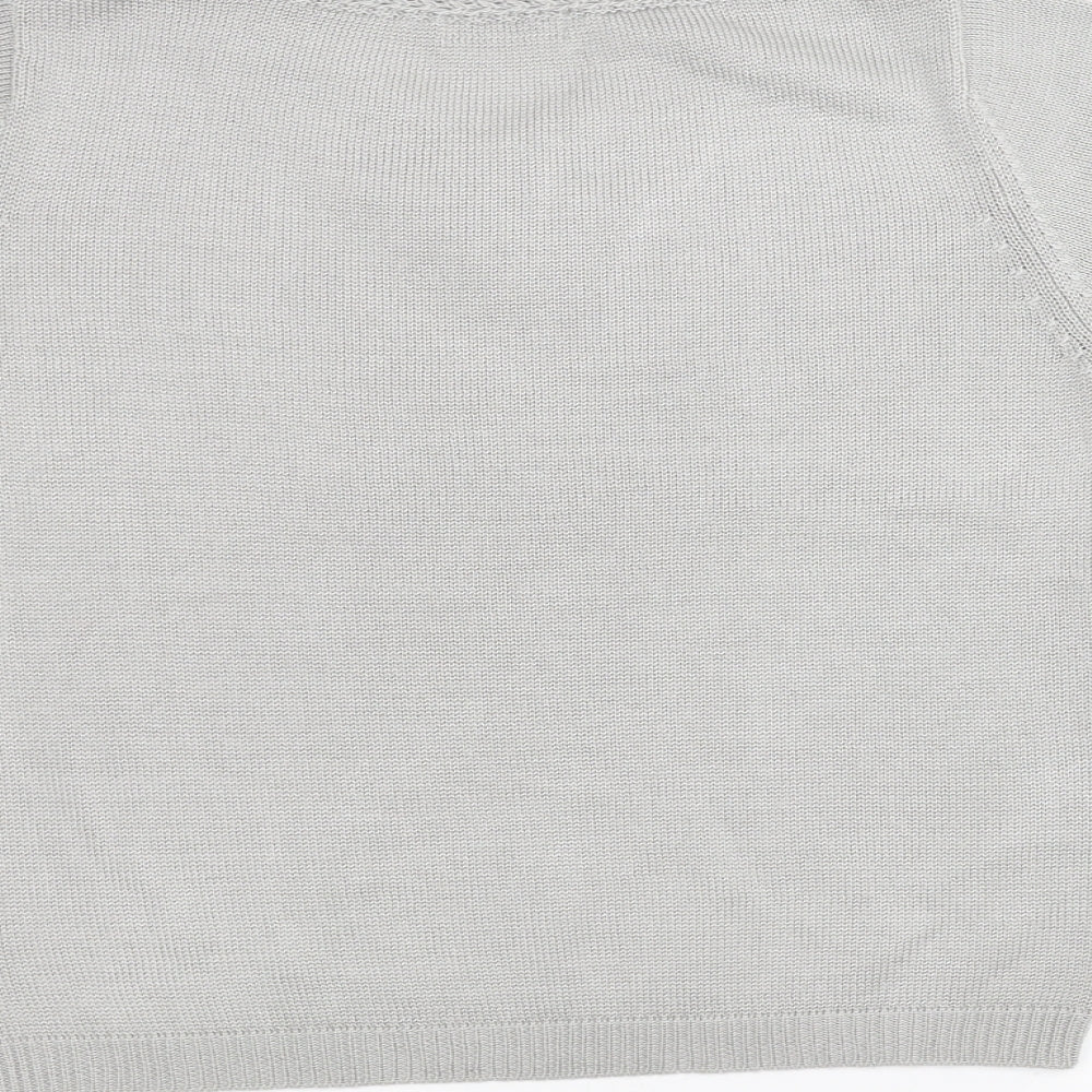 Damart Womens Grey  Knit Pullover Jumper Size 12