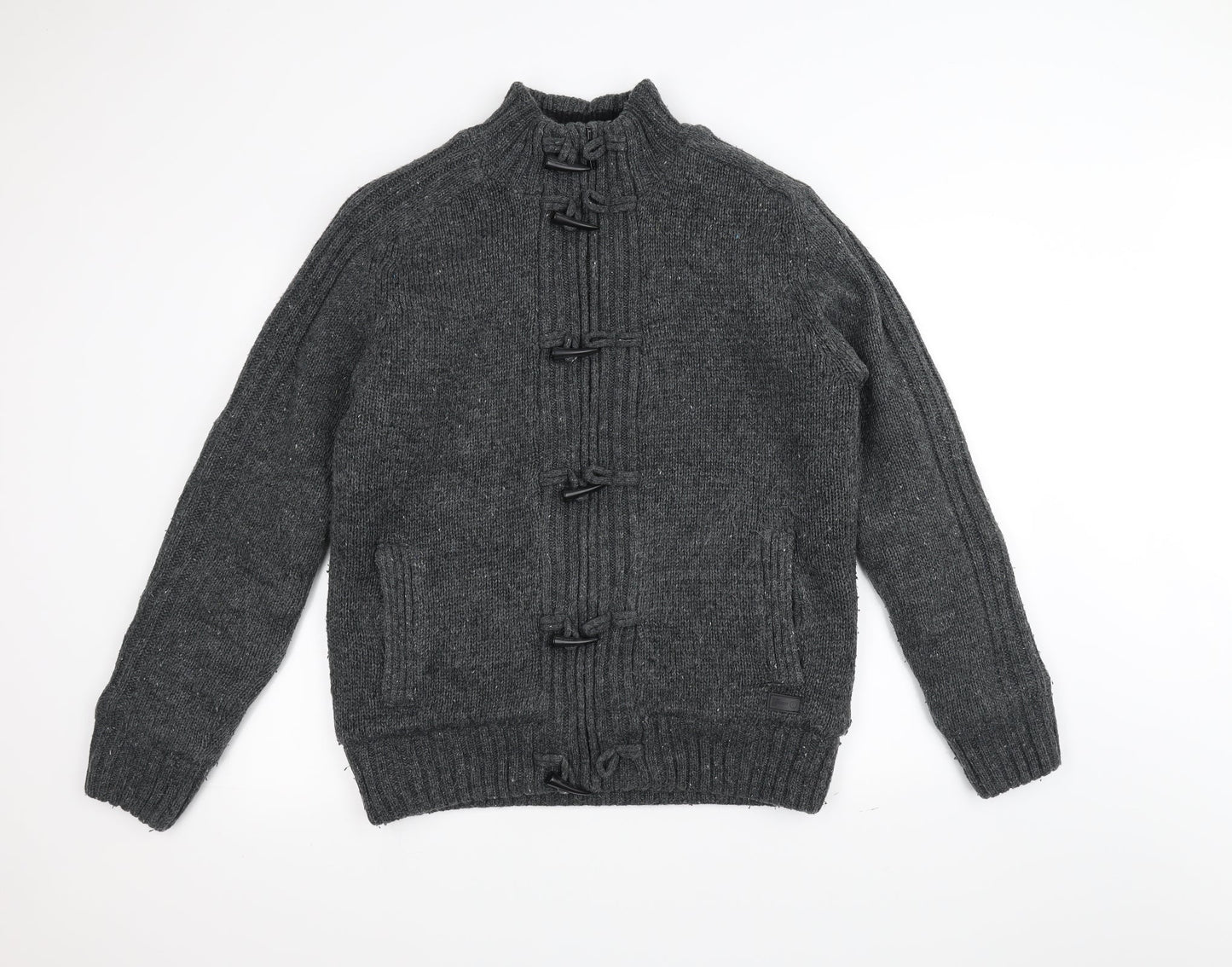 DNM Mens Grey  Knit Jacket  Size M