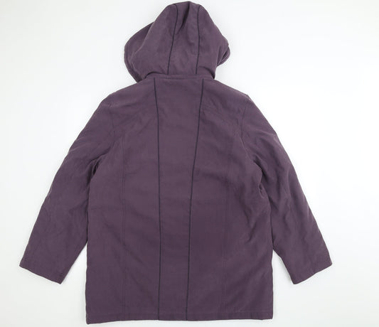 anna rose Womens Purple   Parka Coat Size L