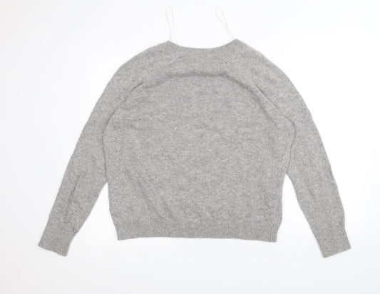 H&M Womens Grey   Pullover Jumper Size M