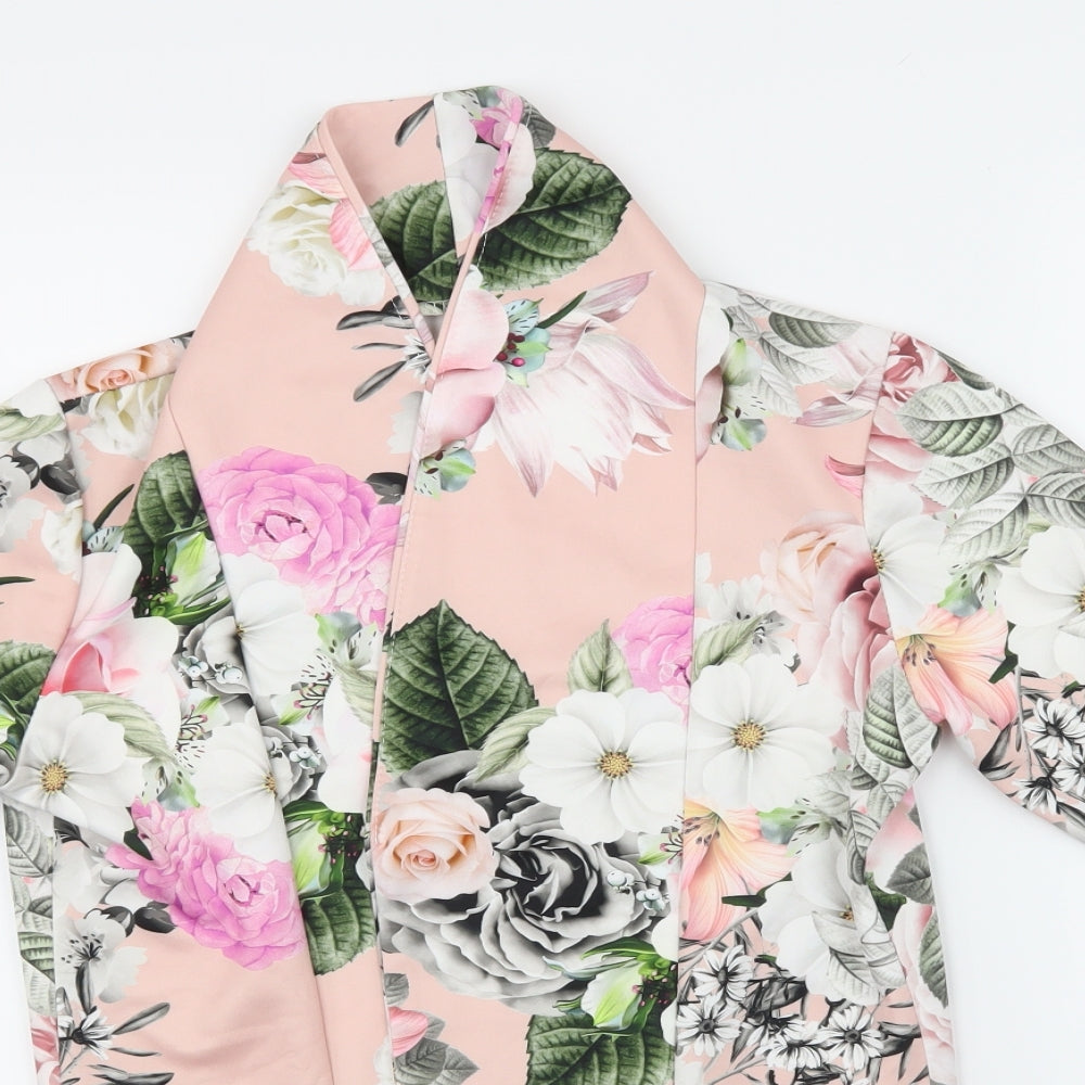 Preworn Womens Pink Floral  Cardigan Jumper   - Floral