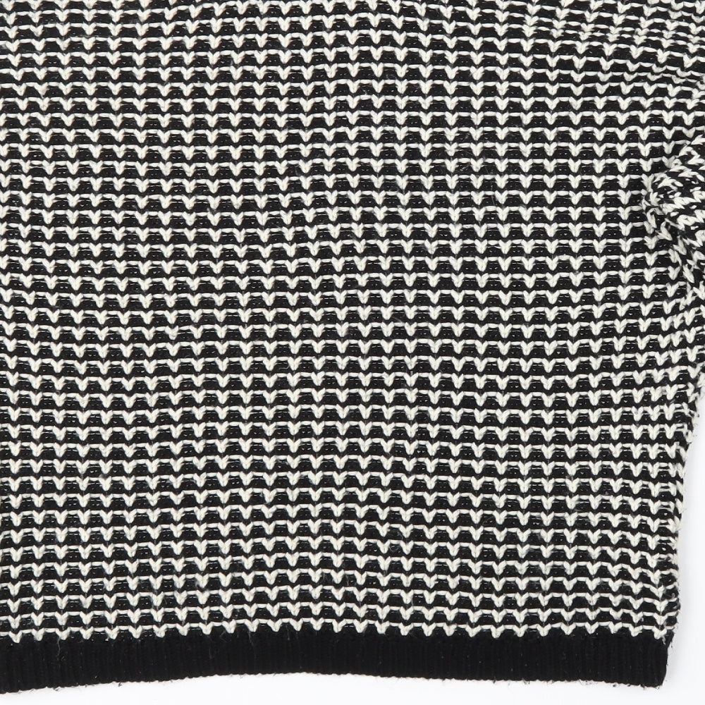Atmoshphere Womens Black Striped  Pullover Jumper Size 8