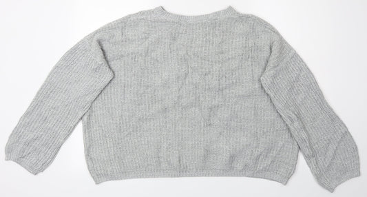 Peacocks Womens Grey   Pullover Jumper Size L