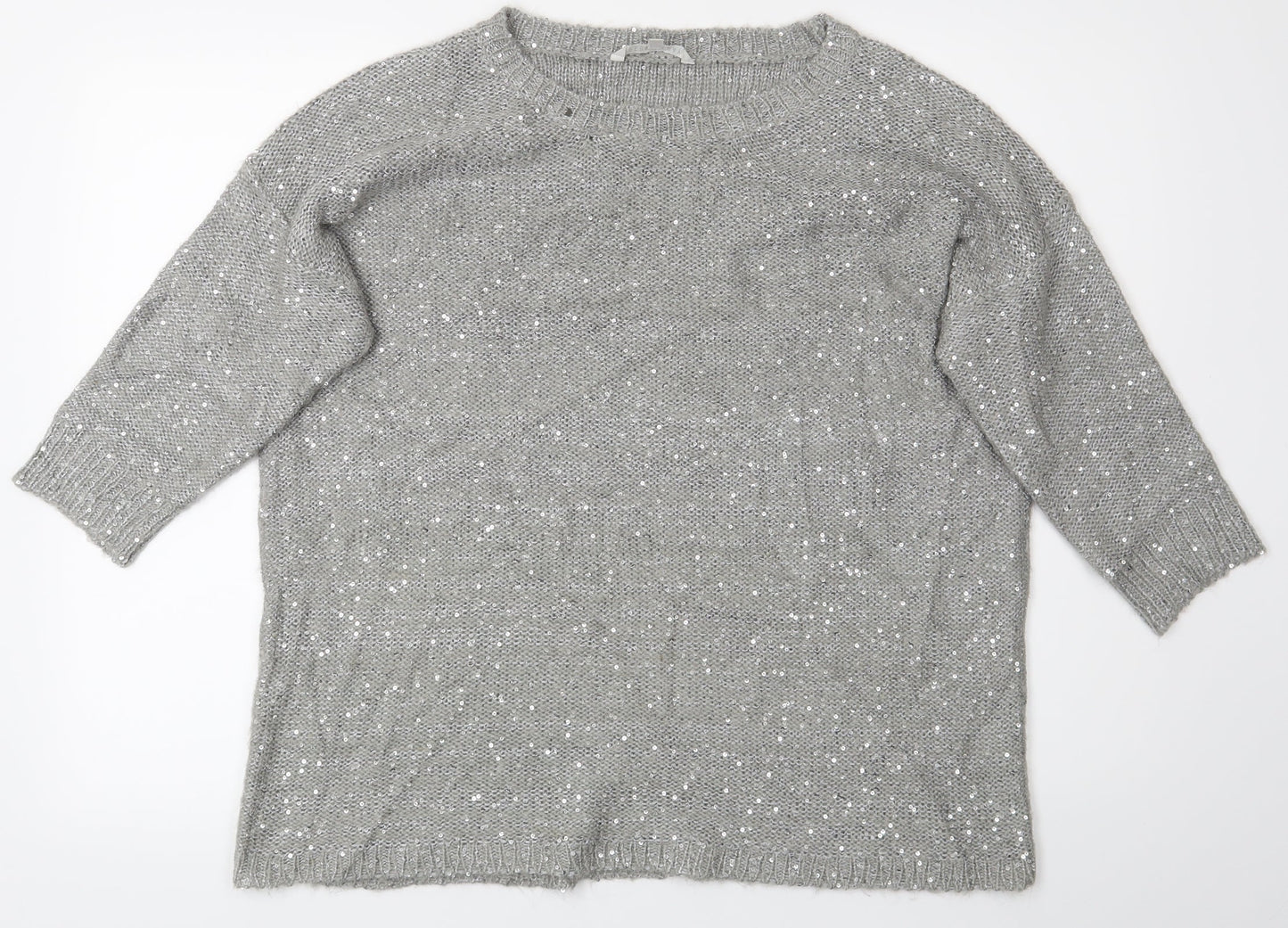 Pepple Bay Womens Silver   Pullover Jumper Size L