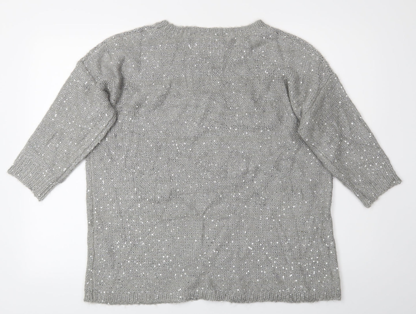 Pepple Bay Womens Silver   Pullover Jumper Size L