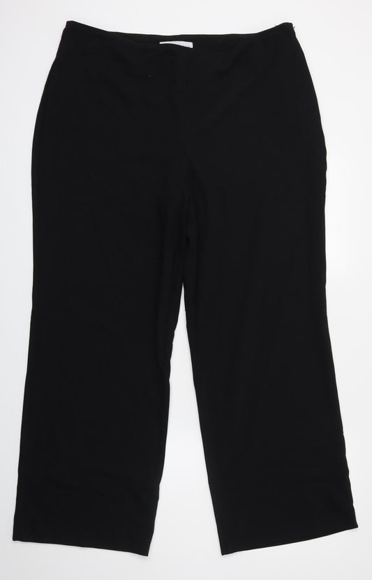 Next Woman Womens Black   Trousers  Size 18 L26 in