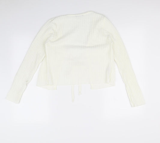 Nasty Gal Womens Ivory   Cardigan Jumper Size 8