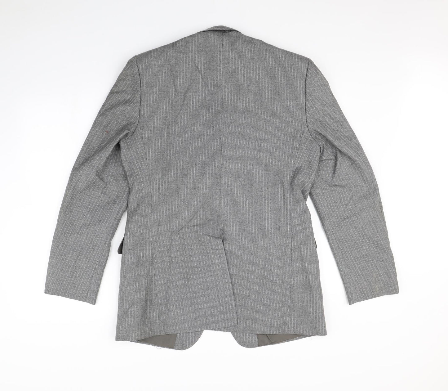 Preworn Mens Grey   Jacket Blazer Size S  - Shoulder Pads