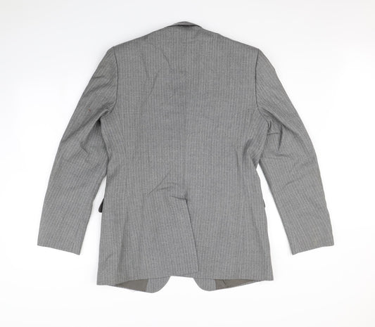 Preworn Mens Grey   Jacket Blazer Size S  - Shoulder Pads