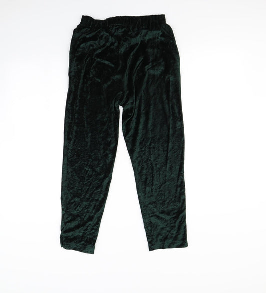 H&M Womens Green   Trousers  Size 6 L24 in