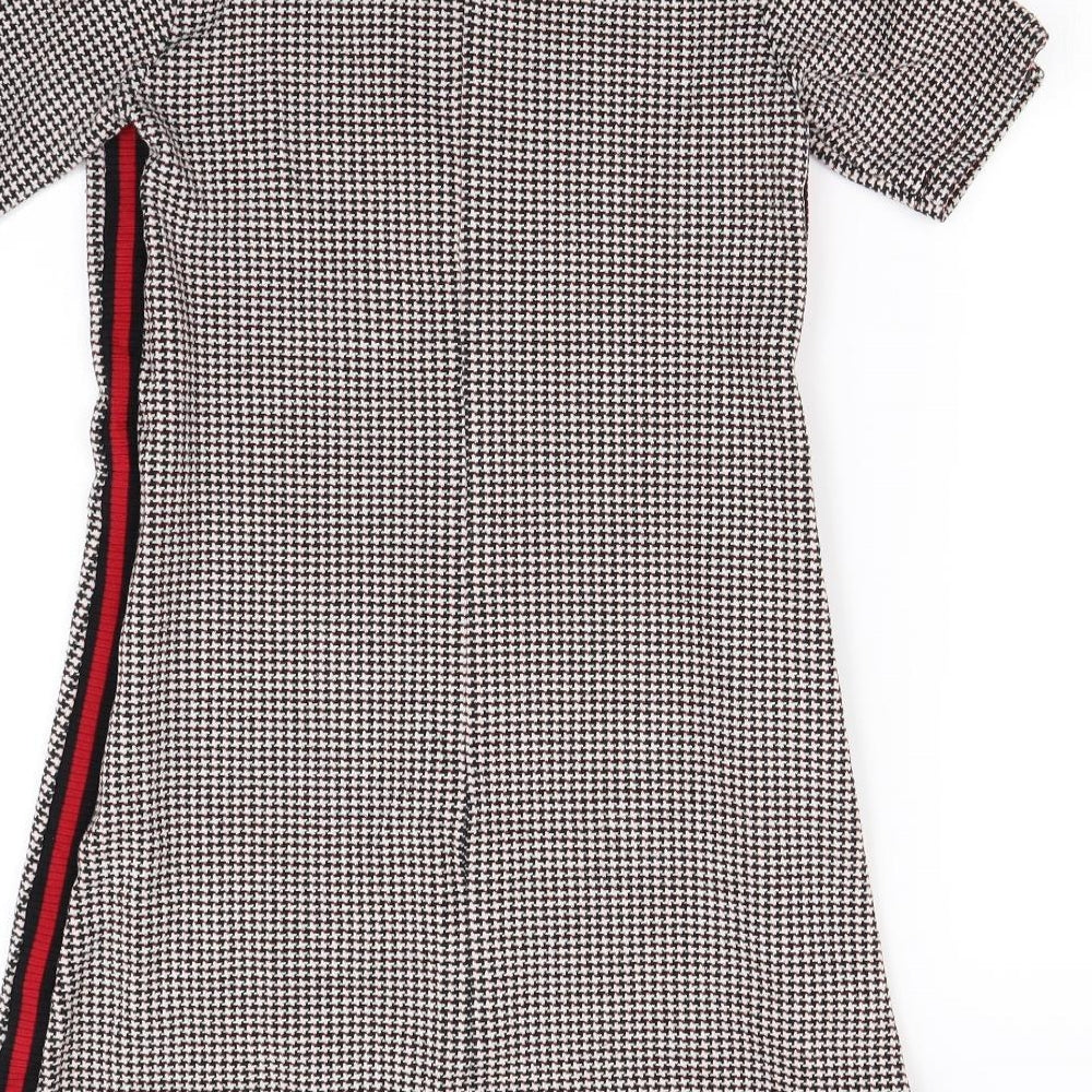 Formula Womens Black Herringbone  Mini  Size 10
