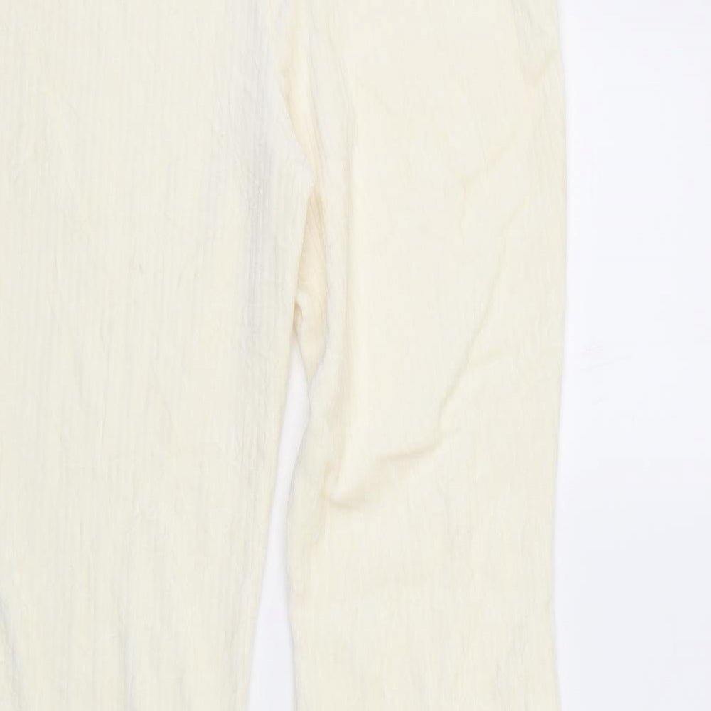 Divded Womens Ivory   Trousers  Size M L30 in