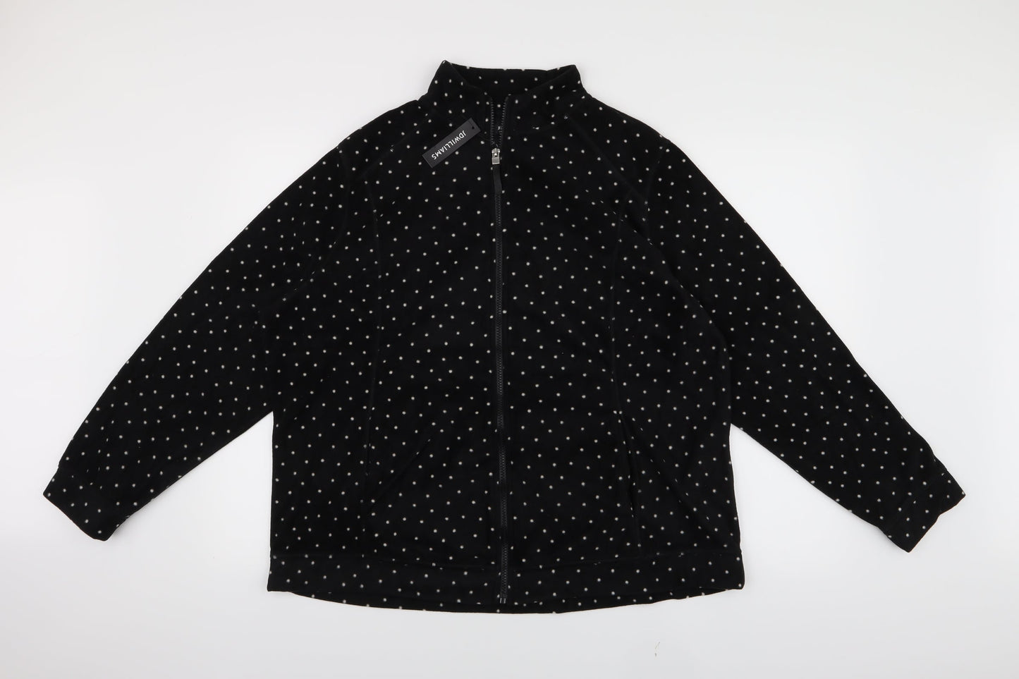 jdwilliams Womens Black Polka Dot  Jacket  Size 20
