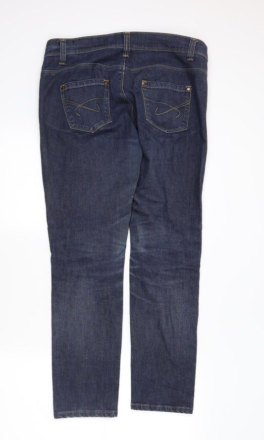 Disco Womens Blue   Straight Jeans Size 12 L28 in