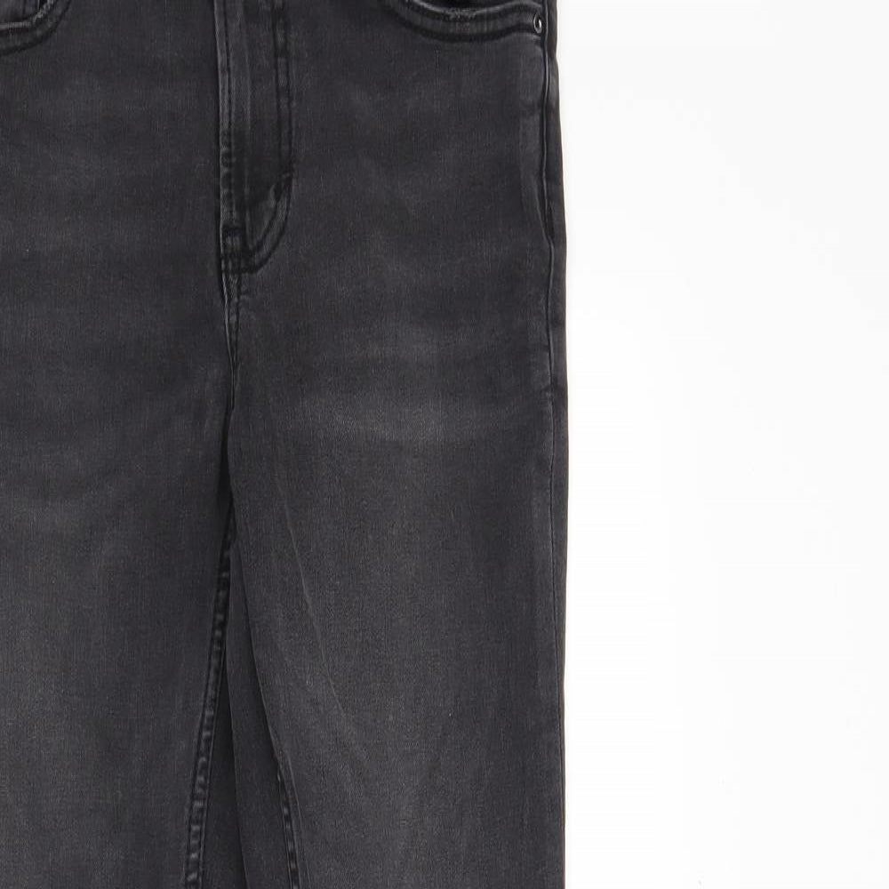 DenimCo Womens Black  Denim Skinny Jeans Size 8 L28 in