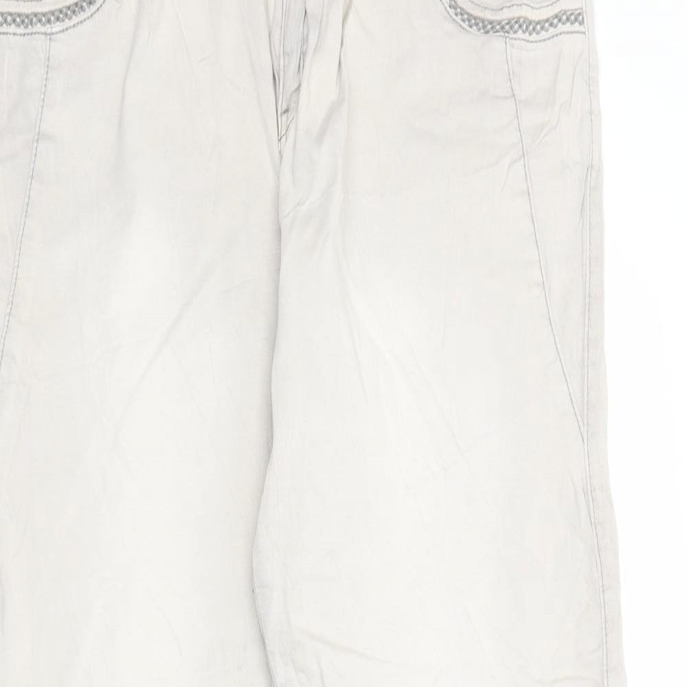 Multiples Womens Beige   Cropped Trousers Size 16 L26 in