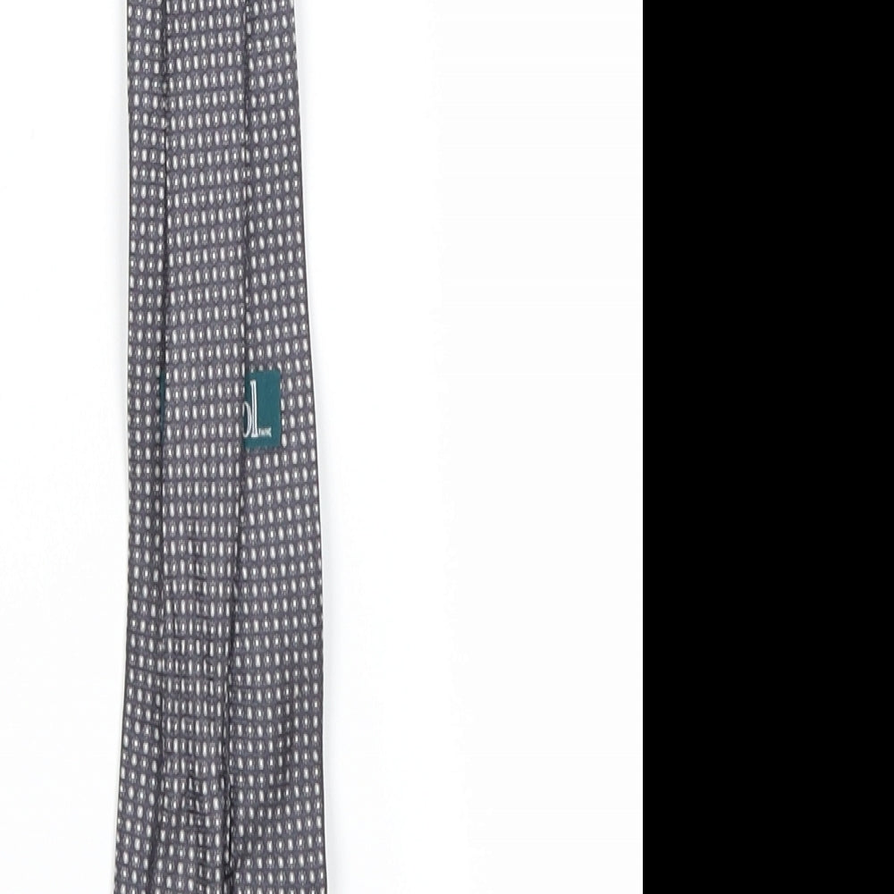 protocol Mens Grey Grenadine  Pointed Tie One Size