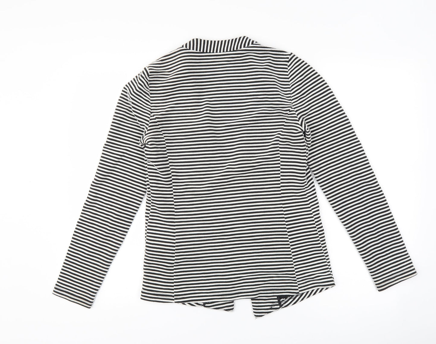 Papaya Womens Black Striped  Jacket Blazer Size 10