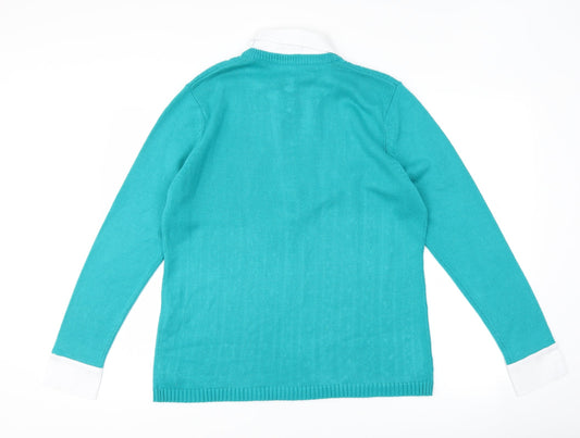 Gifford Fox Womens Blue   Pullover Jumper Size 16