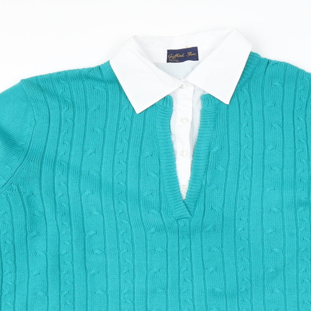 Gifford Fox Womens Blue   Pullover Jumper Size 16