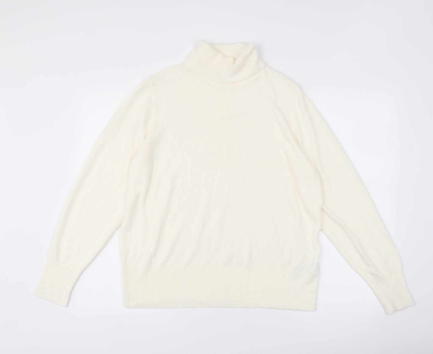 Marks and Spencer Womens White   Pullover Jumper Size 18