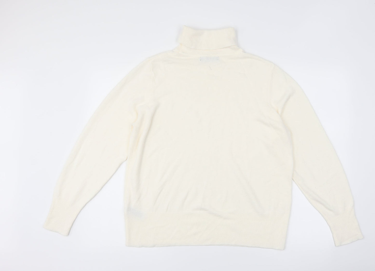 Marks and Spencer Womens White   Pullover Jumper Size 18