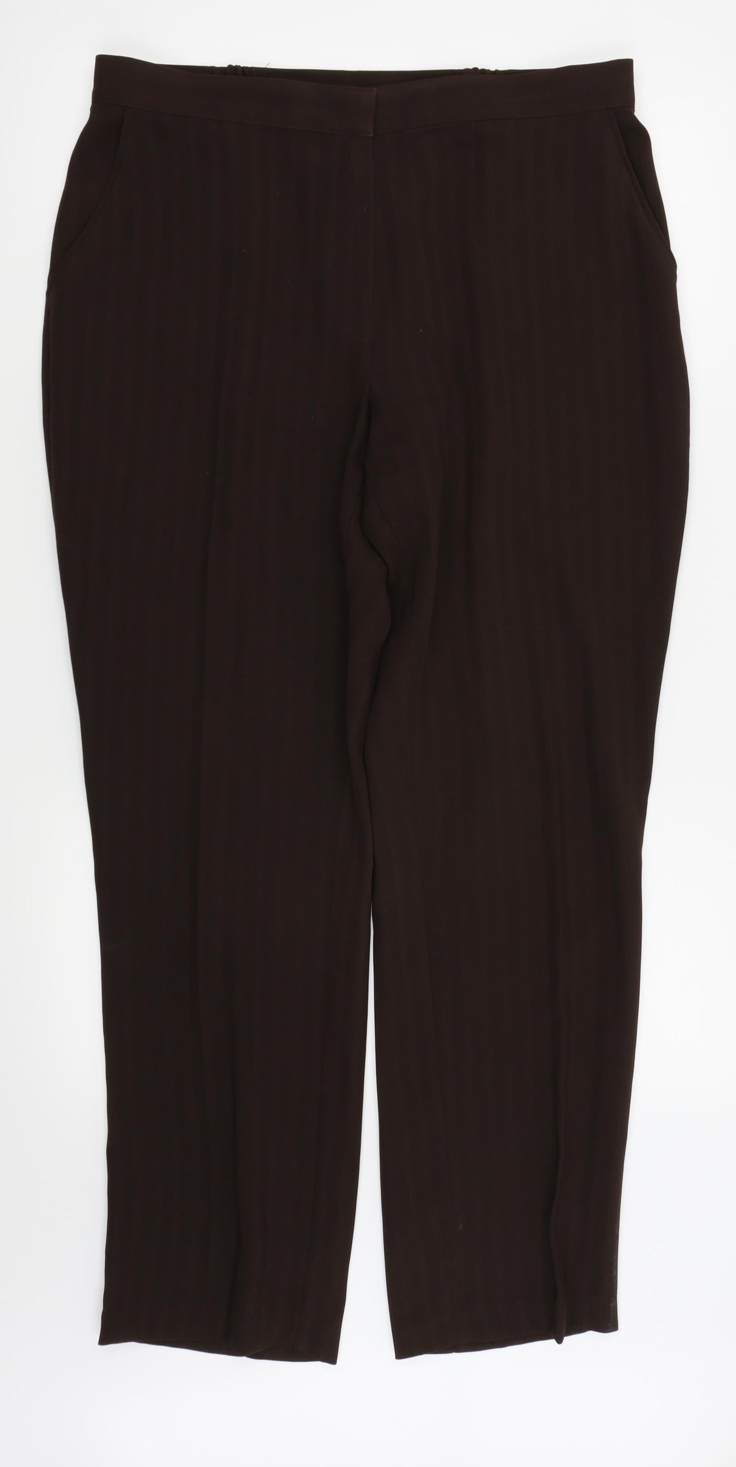 Preworn Womens Brown   Trousers  Size 34 in L29 in